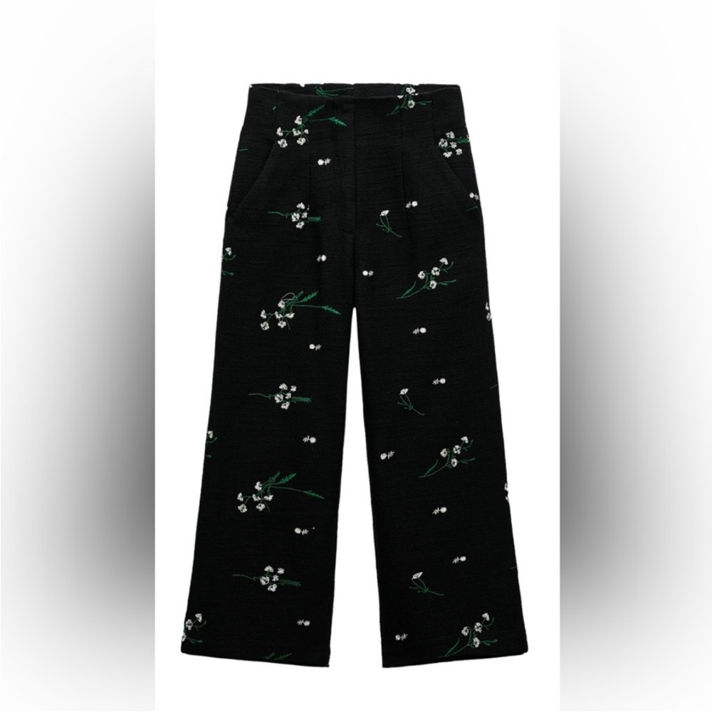 ZARA EMBROIDERED PANTS